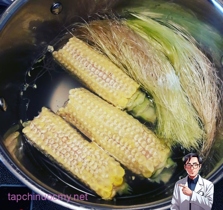 Ngoài việc sử dụng để pha chế nước, lõi ngô còn là một nguyên liệu độc đáo trong ẩm thực