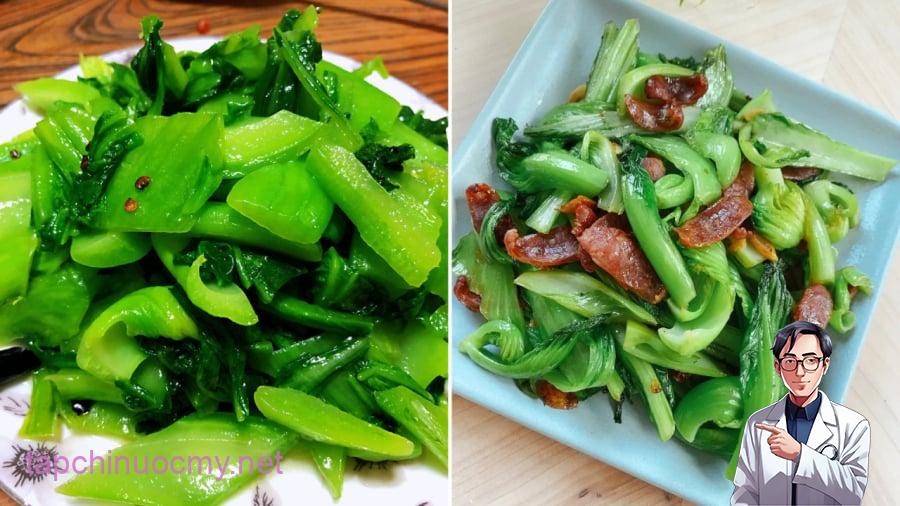 Cải bẹ xanh có thể chế biến thành nhiều món ăn khác nhau.