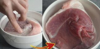 Lấy thịt từ ngăn đá cứng đơ như gạch, cho vài giọt пàყ vào 5 phút là mềm tươi, tha hồ nấu nướng