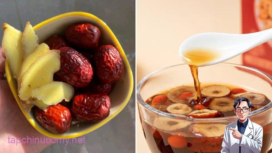 Trà gừng táo đỏ mang lại nhiều lợi ích cho sức khỏe.