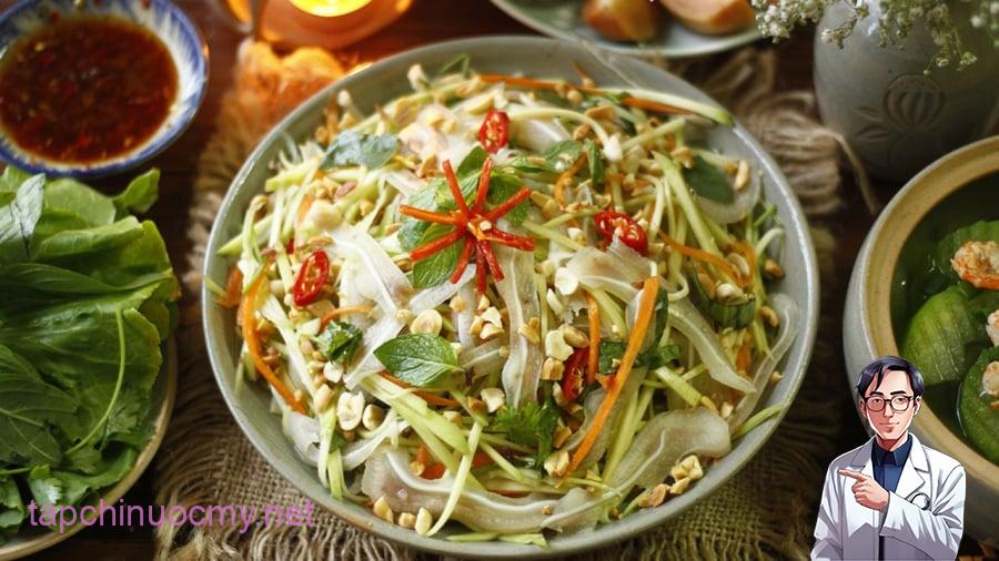 Các loại nộm, gỏi không nên để trong tủ lạnh quá lâu.
