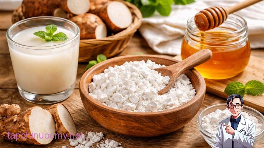Bột sắn dây không nên uống khi còn sống hoàn toàn