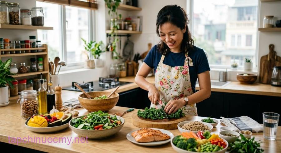Giảm cân không đồng nghĩa với thải ăn, một chế độ ăn đa dạng và phù hợp sẽ dễ dàng duy trì hơn.