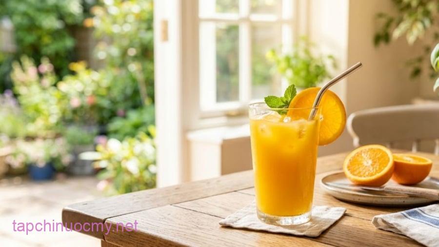 Nước cam chứa nhiều chất dinh dưỡng có tác dụng hỗ trợ vết thương nhanh lành.