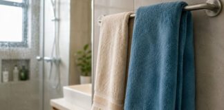 Vì sao không nên để khăn mặt, khăn tắm sau khi dùng trong nhà tắm?