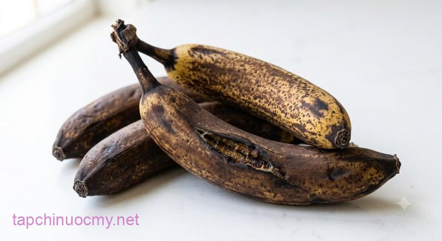 Cuống chết, mùi hôi bất ngờ, vỏ hào hoặc sâu là những dấu hiệu nên cân nhắc kỹ thuật khi chọn mua chuối.