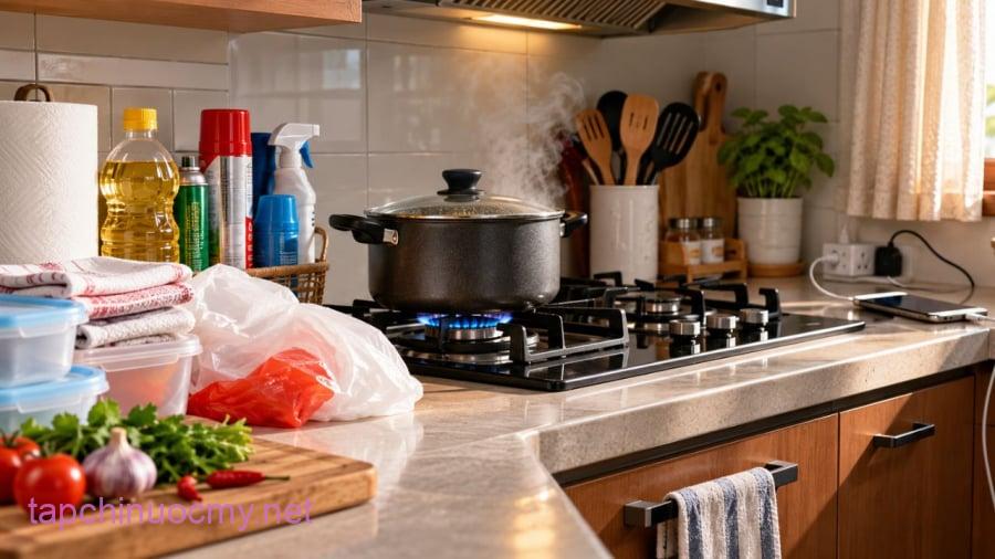 Những điều thứ yếu cần tránh khi đến gần bếp nấu ăn