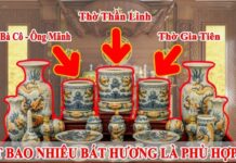 Vị trí đặt 3 bát hương trên bàn thờ chuẩn nhất