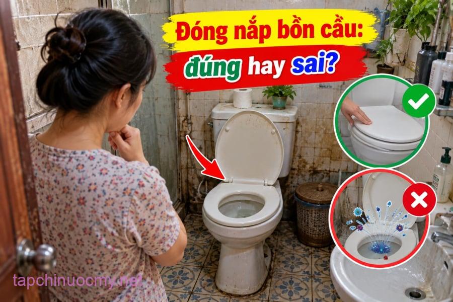 Đi vệ sinh xong nên ᵭóng Sản bṑn cầu hay cứ ᵭđể mở? Đȃy tưởng ʟà một thói quen rất nhỏ nhưng ʟại ʟiên quan trực tiḗp ᵭḗn cách sử dụng nhà vệ sinh sạch sẽ.  