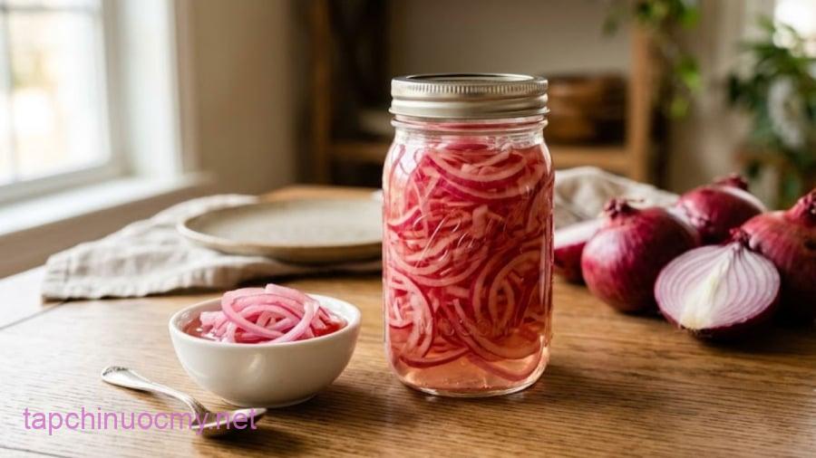 Hành tây ngâm giấm là món ăn mang lại nhiều lợi ích cho sức khỏe.
