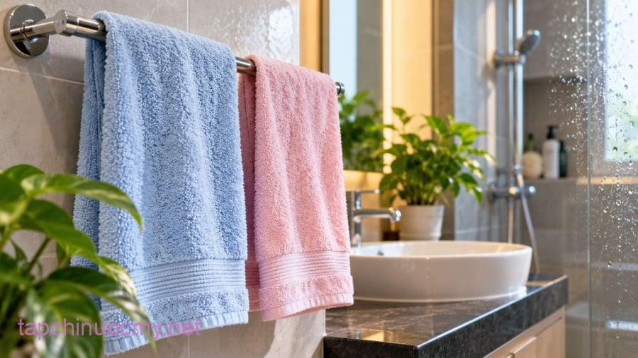 Bạn có thường xuyên treo khăn mặt trong nhà tắm không?