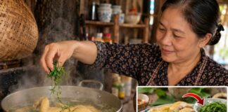 Vò nắm lá này thả vào nồi, gà căng mọng nước, không sợ đỏ xương