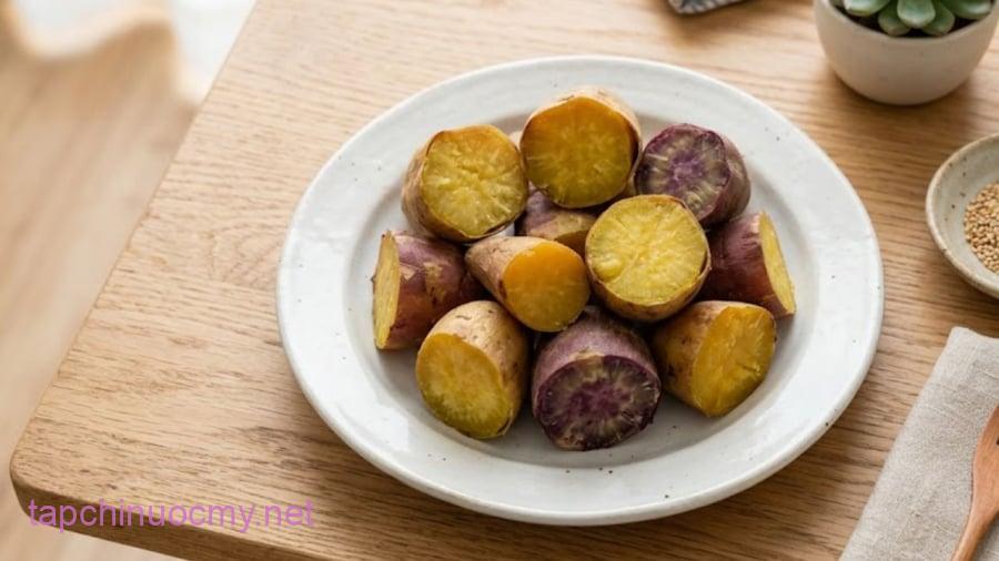 Ăn khoai lang giúp hỗ trợ hệ tiêu hóa, tốt cho mắt, tăng cường miễn dịch.
